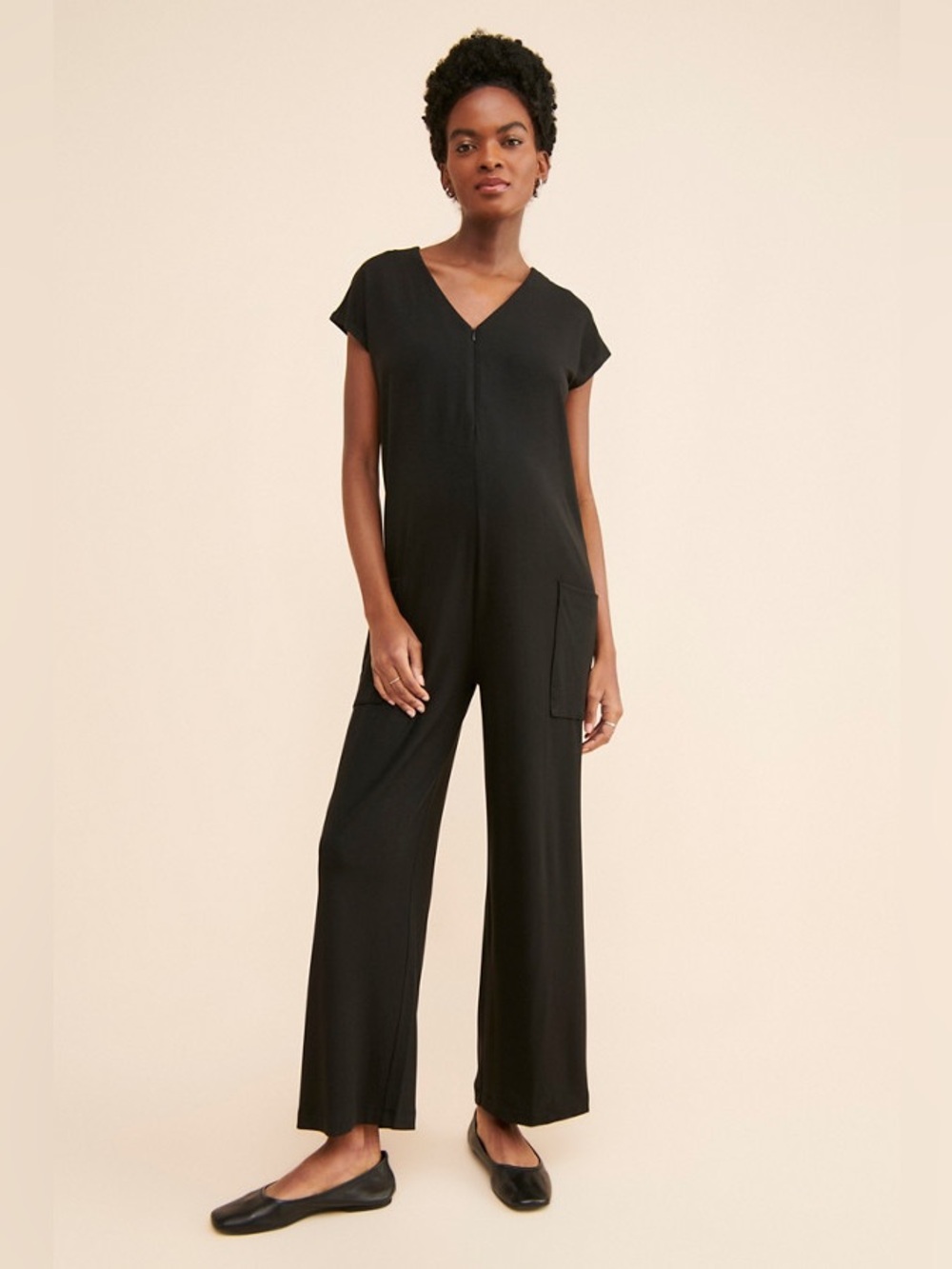 HATCH The Charlotte Jumpsuit in Black Size 2